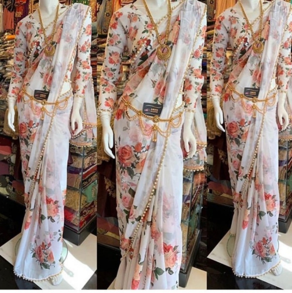 White Saree, White sari